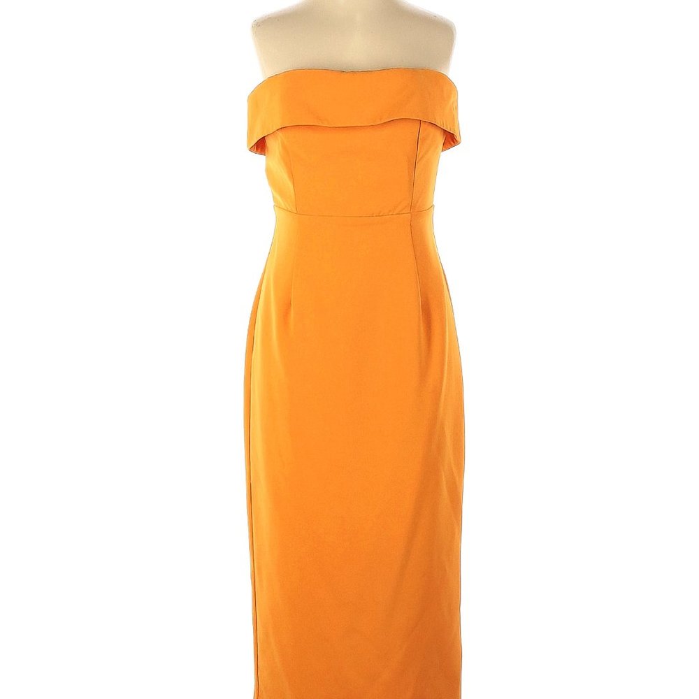 Bardot Georgia Dress Size 8 Strapless Midi